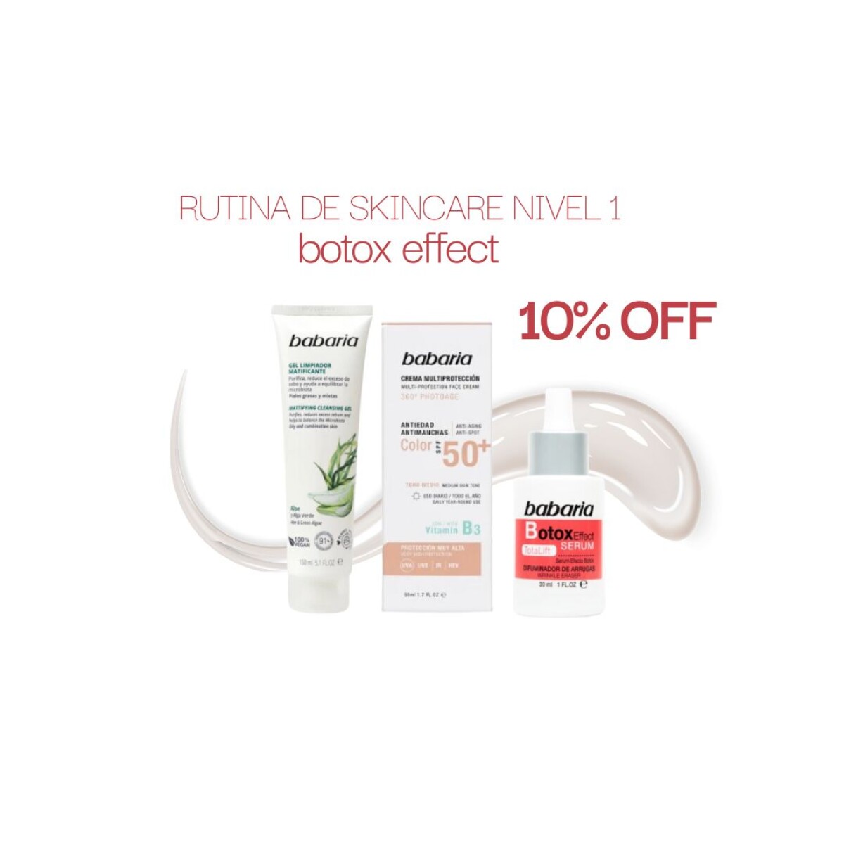 Rutina de skincare NIVEL 1 - Botox 