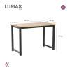 Escritorio Madera Y Hierro 120x60 Mesa De Oficina Premium Escritorio Madera Y Hierro 120x60 Mesa De Oficina Premium