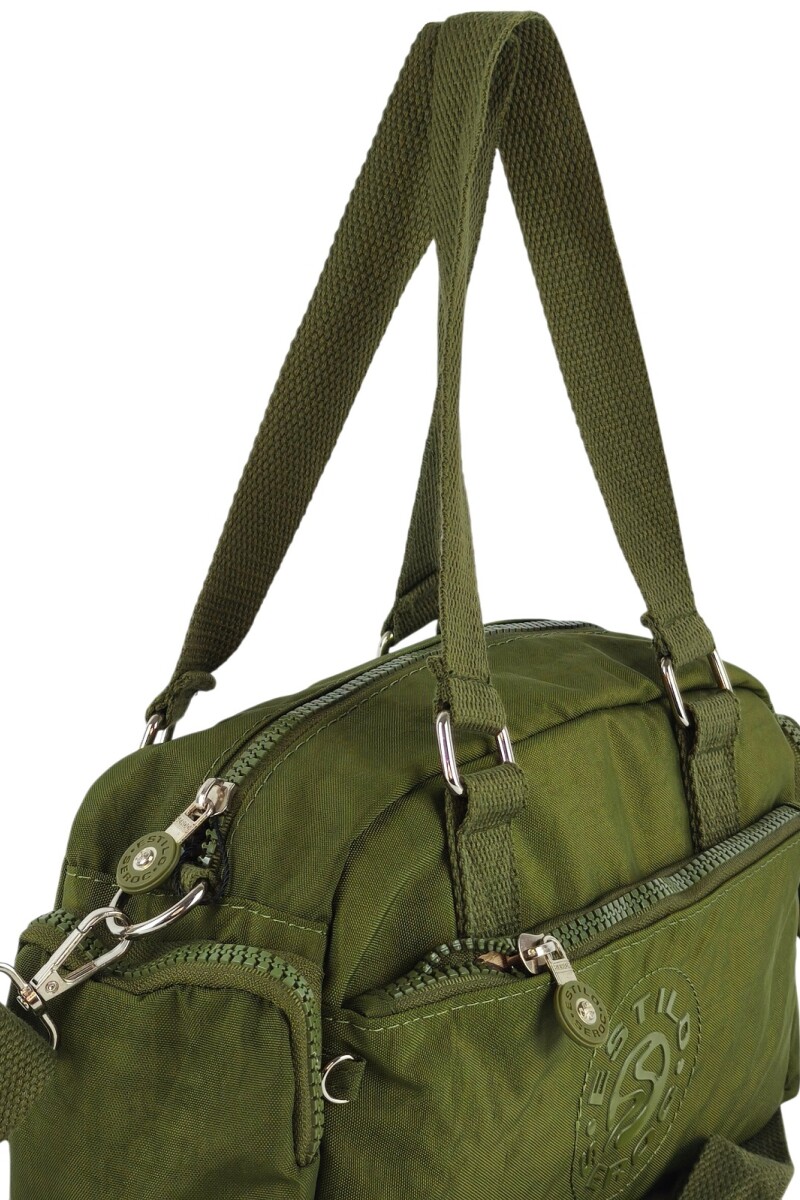 Morral con bolsillos Verde