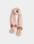 Bufandas y Chalinas Infantiles Con bordado Bufanda Infantil Con Pompones - Rosa Claro