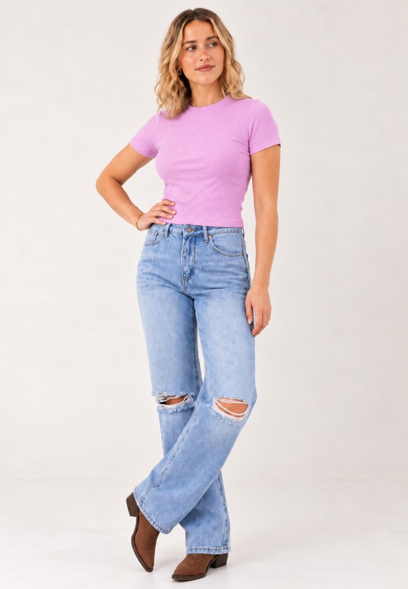 Remera Básica Violeta