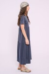 Vestido manga corta Azul