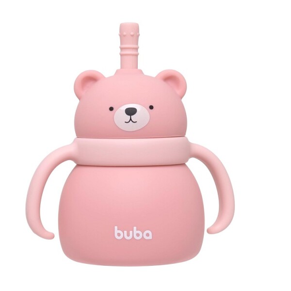 Vaso silicona OSITO BUBA rosa