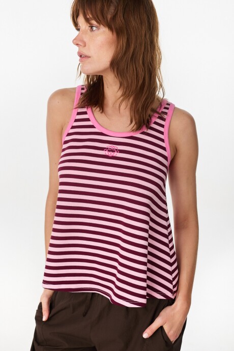 Musculosa Remy Rosa/Bordeaux
