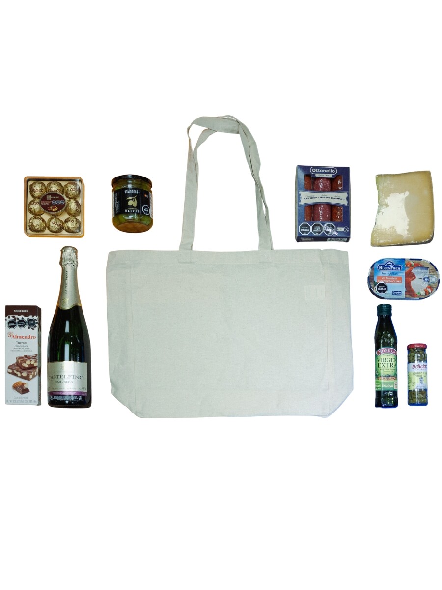 TOTE BAG CON ASA y logo estampado 1 