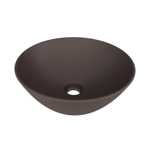 LAVAMANOS EN CERÁMICA CUIA MARRÓN Lavamanos En Cerámica Cuia Marrón