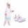 Set Infantil con Pijama Entero + Pantuflas Diseño Unicornio Multicolor/blanco