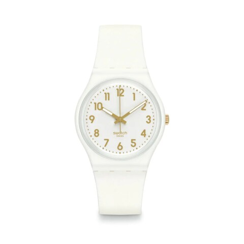 Reloj Swatch SO28W106 White Bishop de silicona Blanco