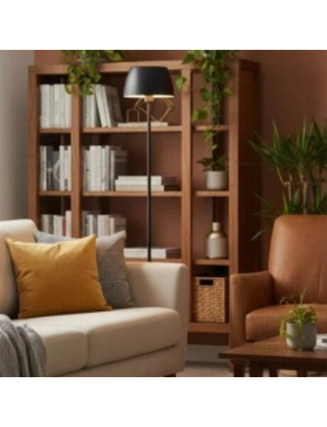 LAMPARA DE PIE D24x150CM BOMBE METAL NEGRO LAMPARA DE PIE D24x150CM BOMBE METAL NEGRO