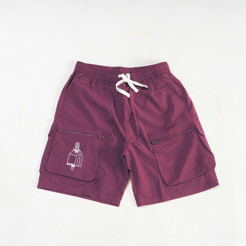 BERMUDA NYLON logo bordeaux