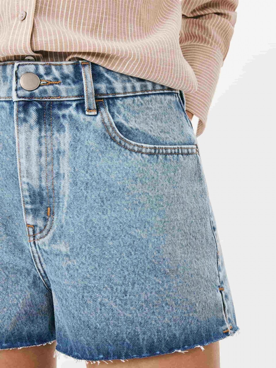 SHORT DE CINTURA MEDIA - AZUL 