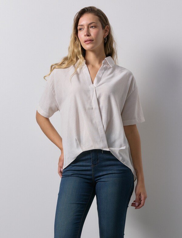 Blusa Cruzada BEIGE/MULTI