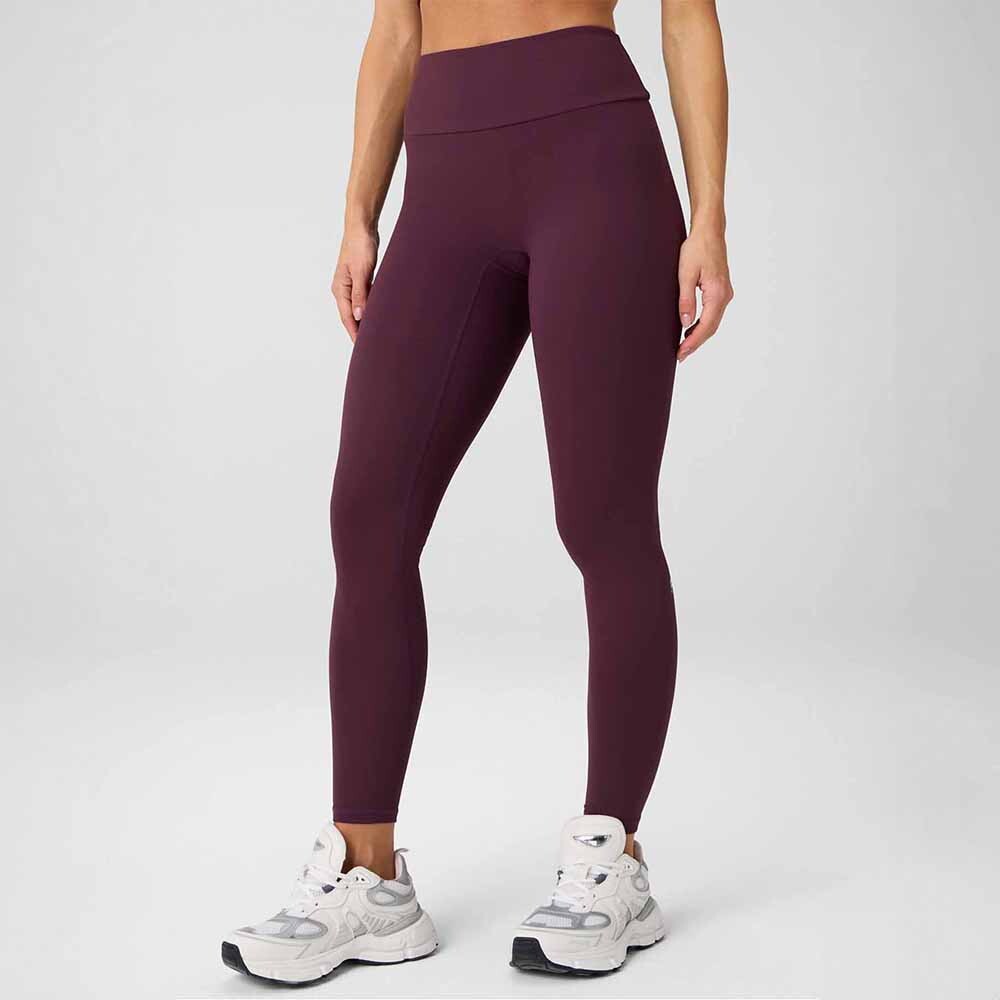 Leggings Booty Scrunch PureLuxe V-Back Mujer Oxblood