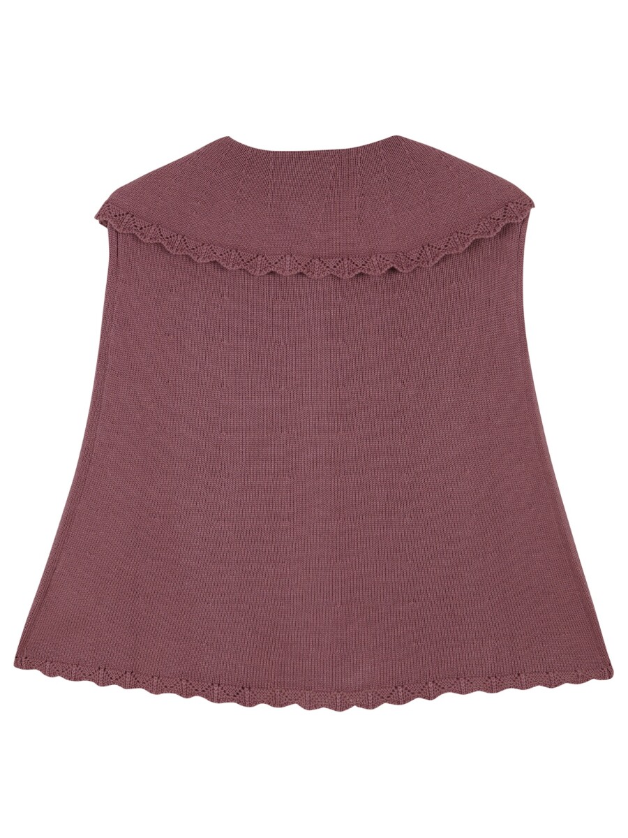 Capa De Punto Acabado Purpura