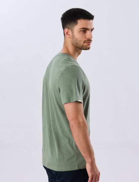 REMERA ESTAMPADA DE ALGODÓN Verde