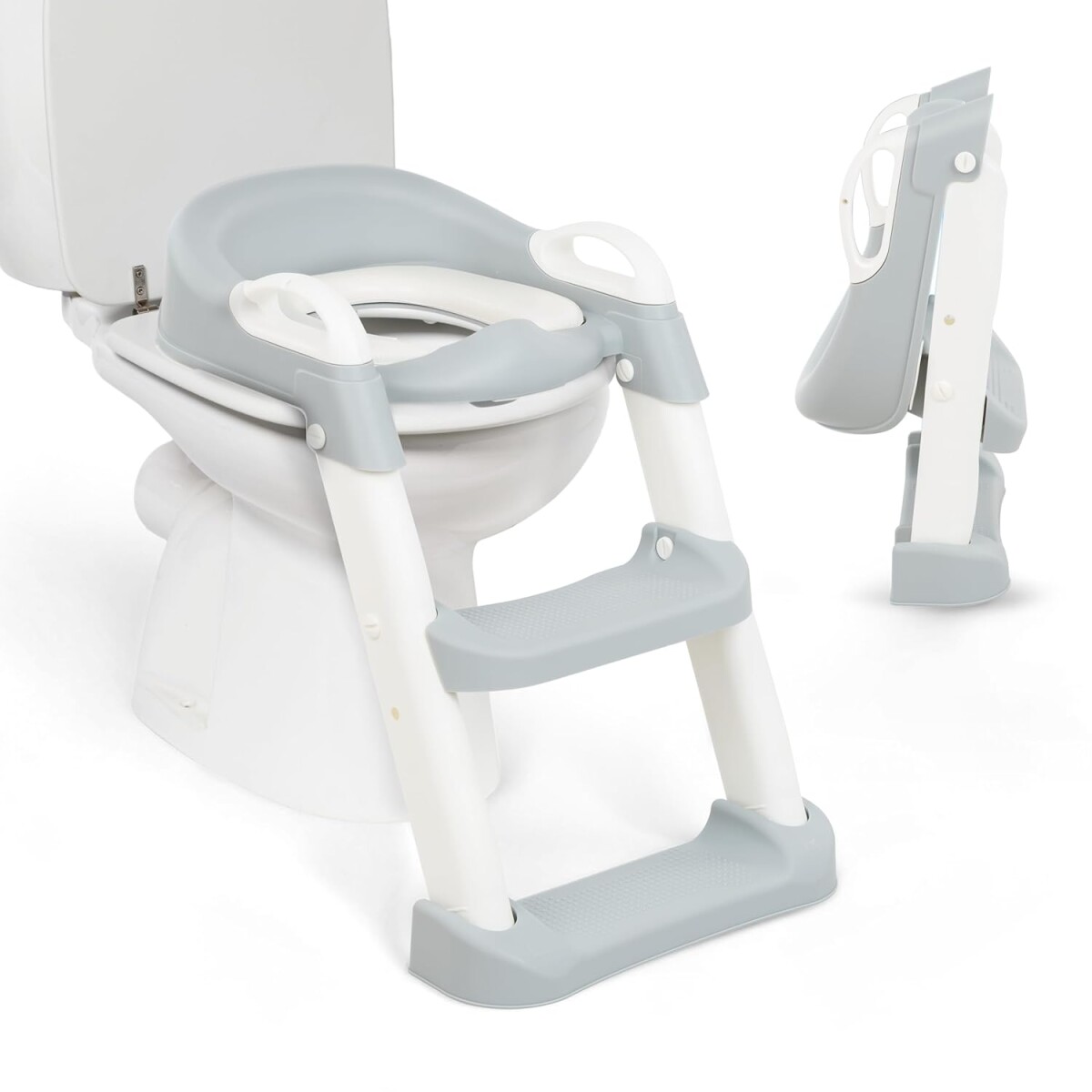 Reductor de inodoro con escalera set entrenamiento Kikkaboo 