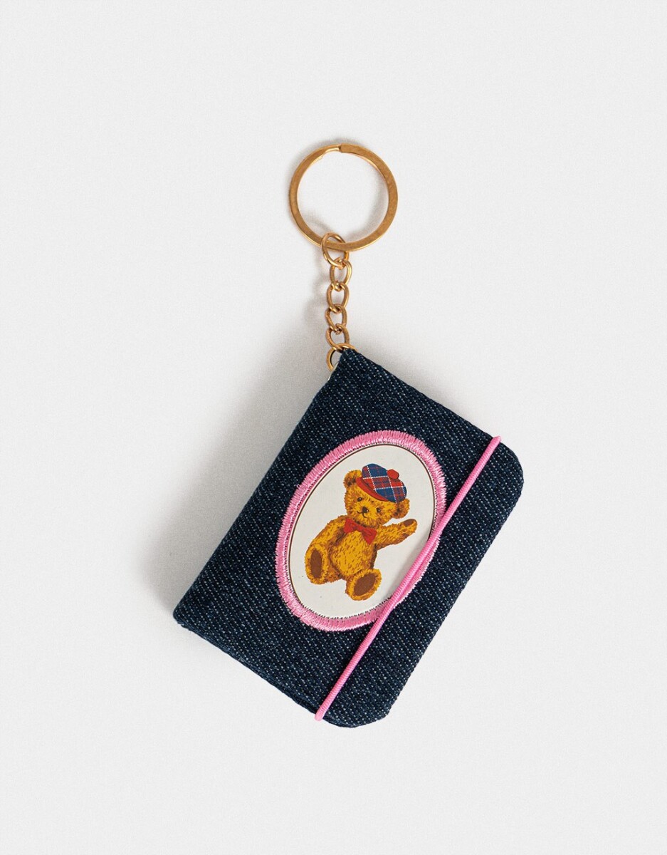 Llavero Y Charm De Libreta Denim 