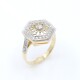 Anillo oro 18k y platino brillantes y diamantes Anillo oro 18k y platino brillantes y diamantes