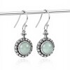 Caravanas círculo calcedonia - plata 925 - calzedonia - CA8440 conpiedra
