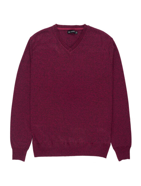 Sweater básico bordó