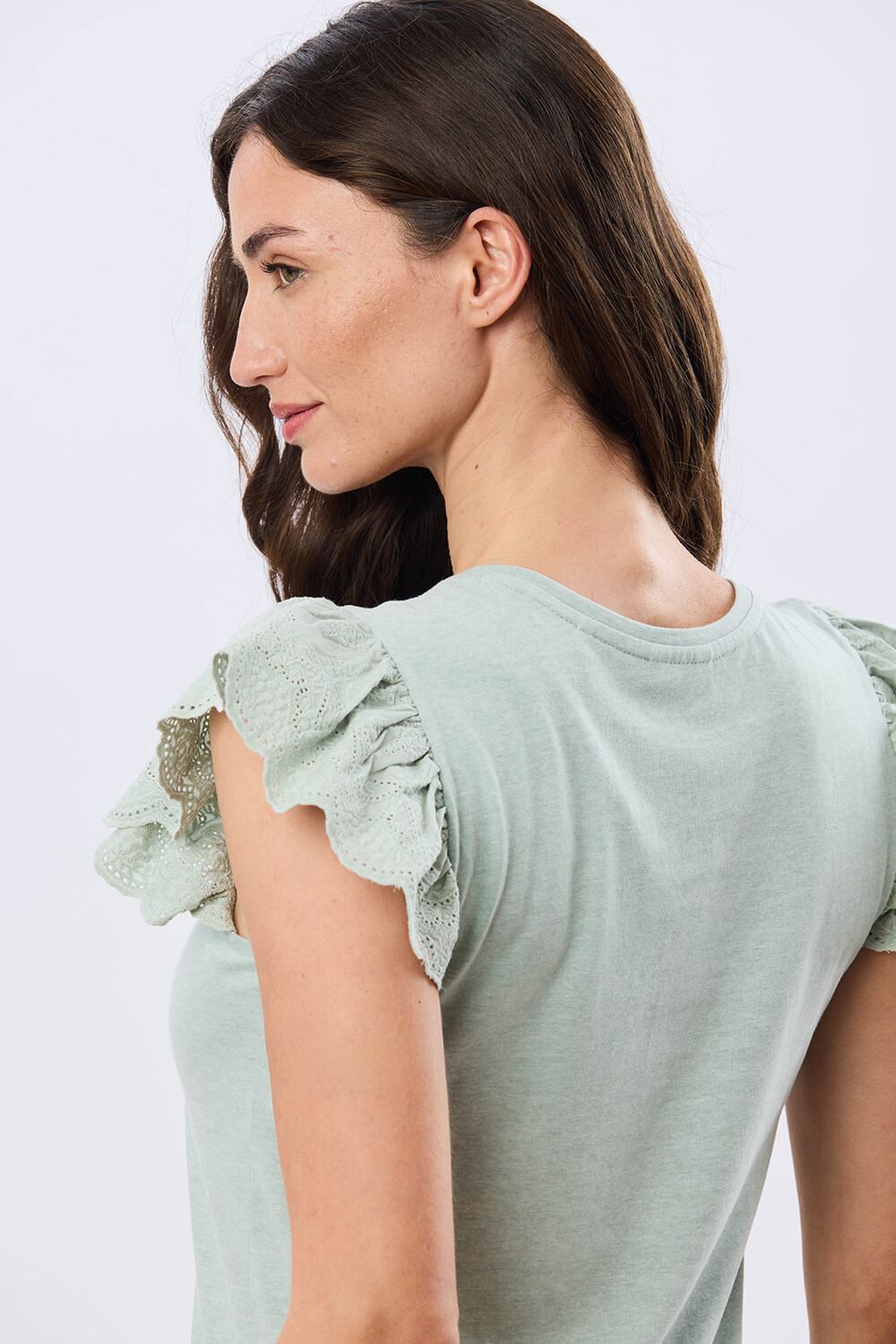 REMERA LISA DE ALGODÓN Verde