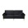 Sillón Sofá Florencia 3 cuerpos + Almohadones Negro