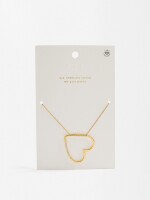 Collar Corto Corazón - Plata De Ley 925 dorado