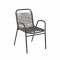 Silla de Jardín Simil Rattan Negro