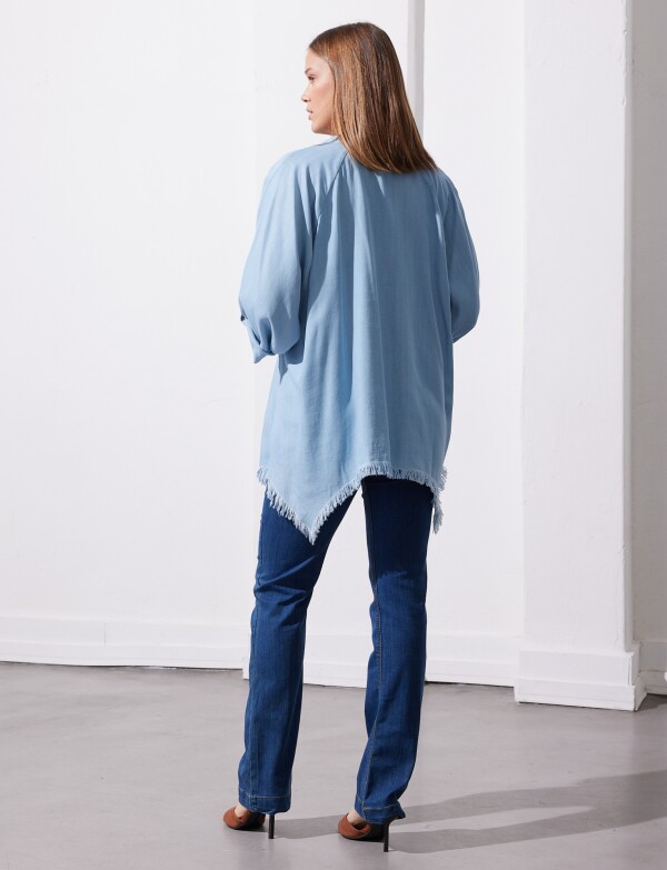 Camisa Oversize Tencel JEAN CLARO