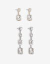 Aros Sets Strass Aros Sets, Statement Night - Combinacion Bicolor
