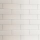 Ceramica Tipo Brick Blanco Acetinado 10X38Cm Pared GAMAS DE BLANCO