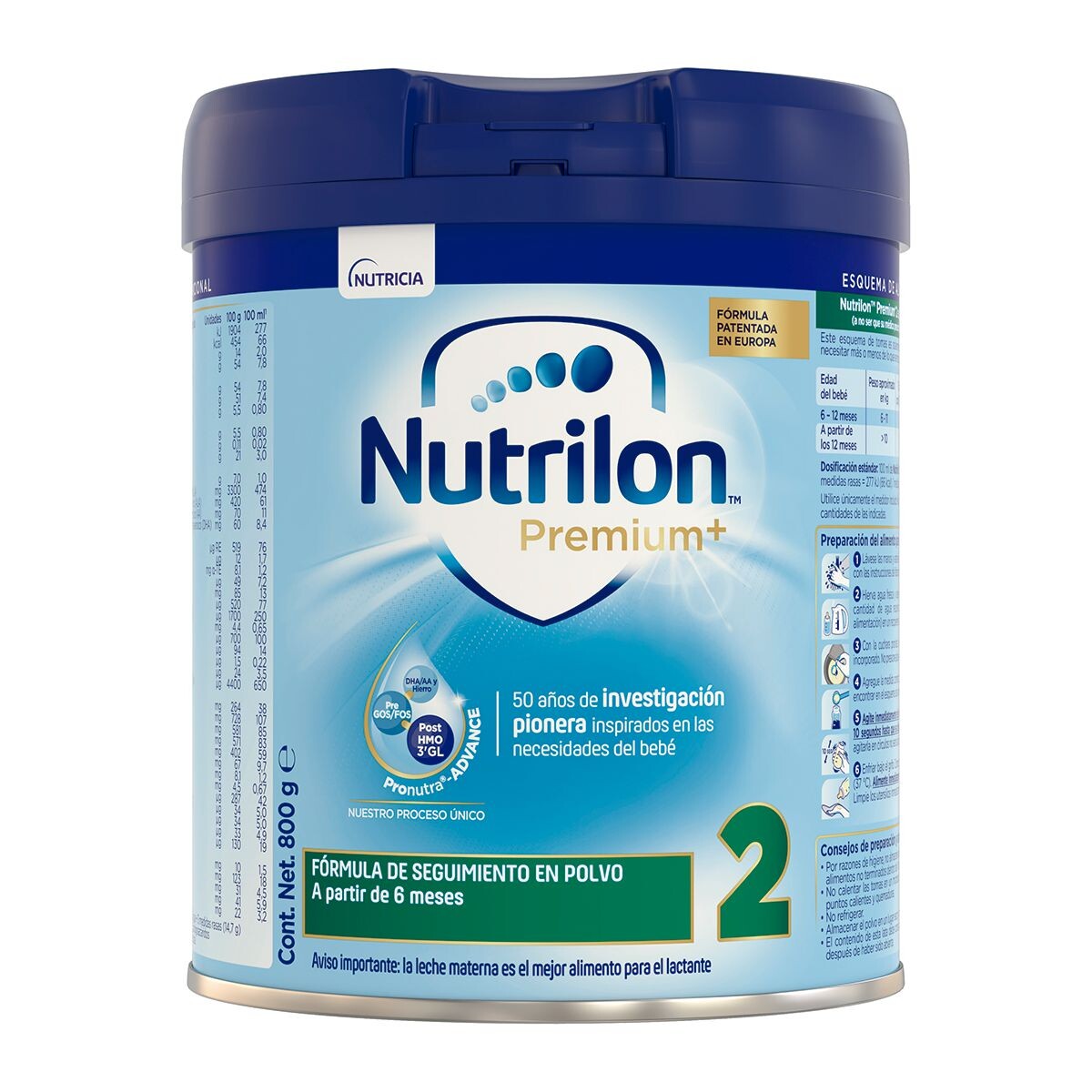 NUTRILON PREMIUM + 2 NF FR. X 800 GR. 