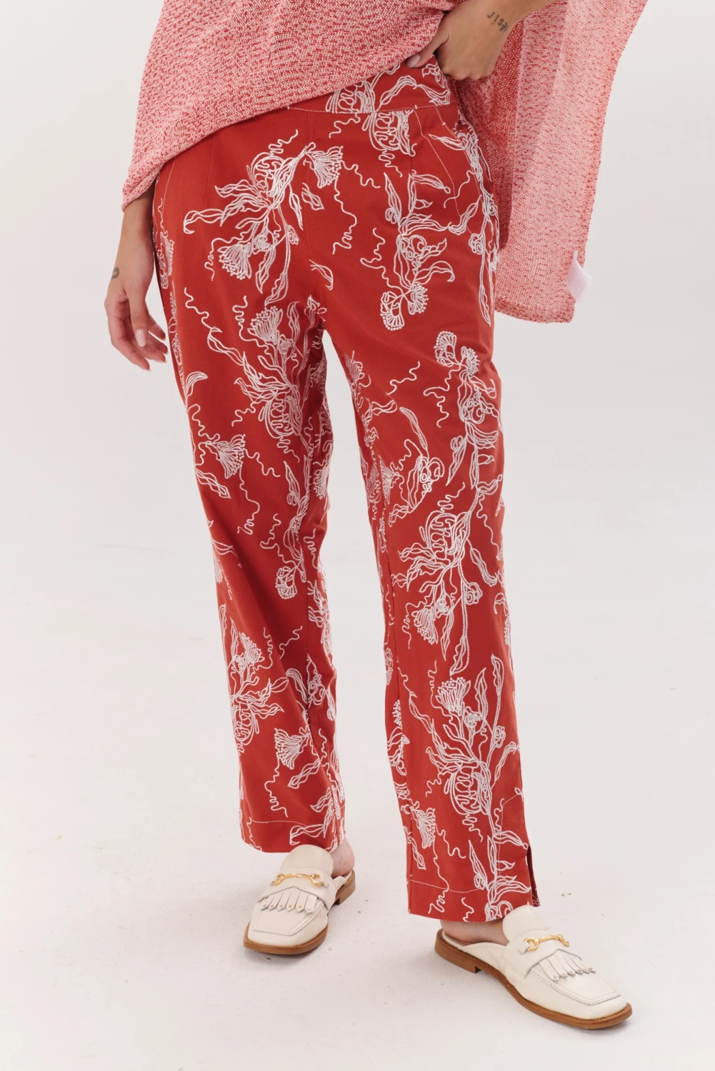 PANTALON IRIS rojo 4