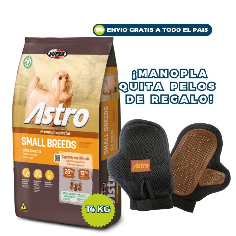 ASTRO PERROS ADULTOS RAZAS PEQUEÑAS 14 KG + 1 KG + GUANTE QUITA PELOS DE REGALO ASTRO PERROS ADULTOS RAZAS PEQUEÑAS 14 KG + 1 KG + GUANTE QUITA PELOS DE REGALO