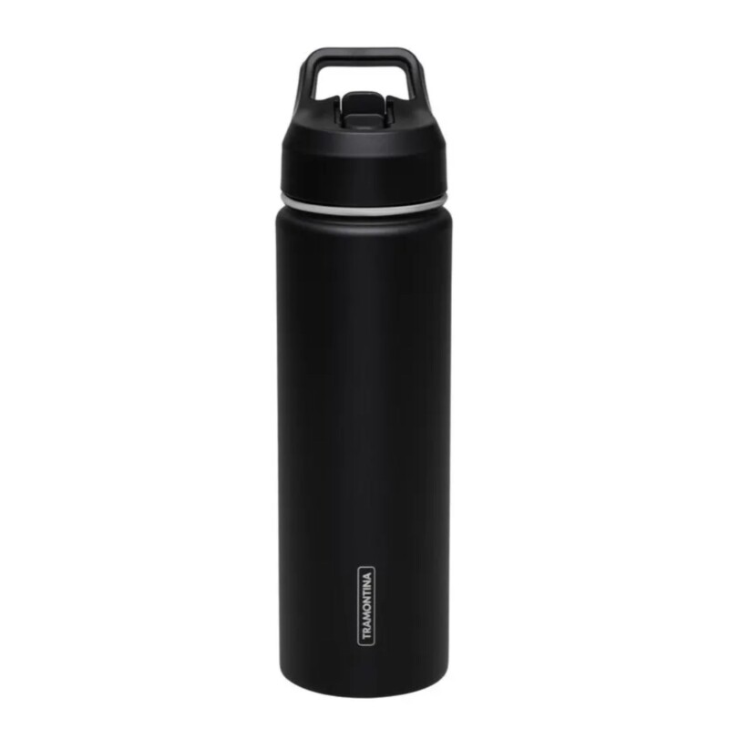 Botella térmica Tramontina Thermo Hydration 650 ml Negro