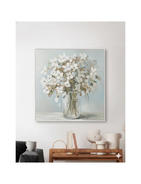 CUADRO CANVAS 60x60cm MARCO PINTURA BLANCAS 1 CUADRO CANVAS 60x60cm MARCO PINTURA BLANCAS 1