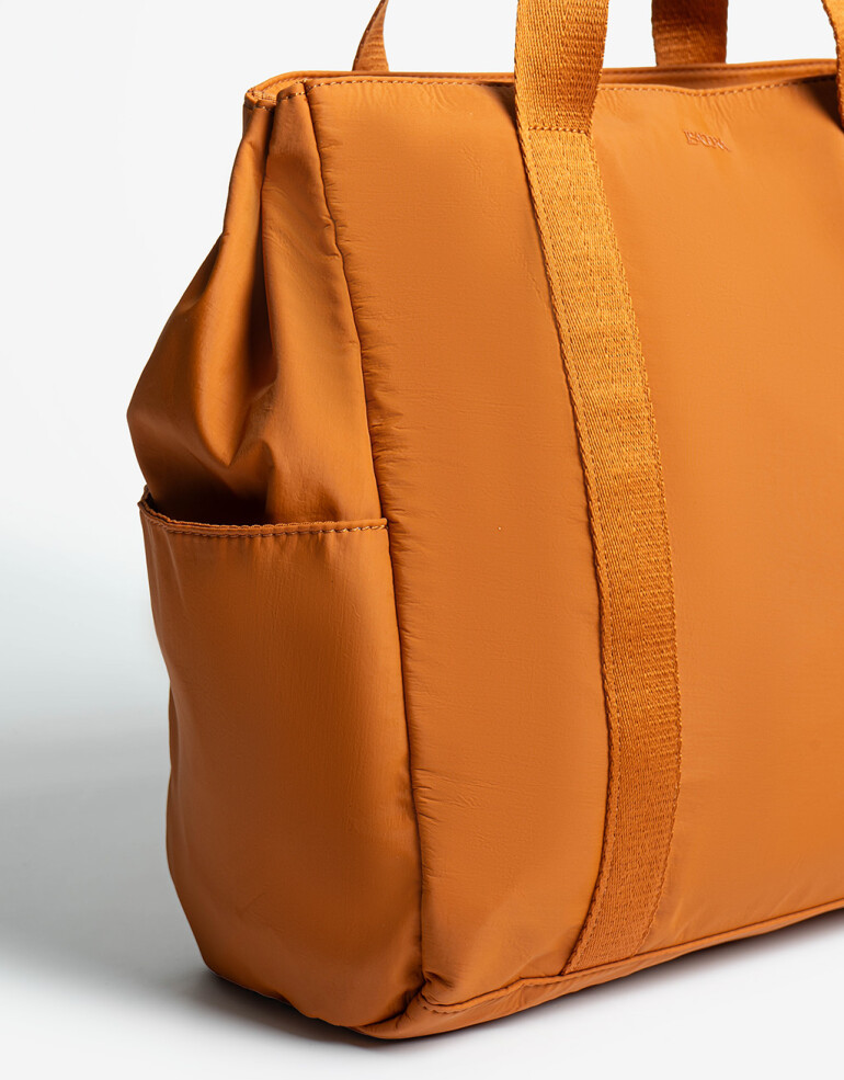 Shopper Nylon Shopper En Material Reciclado - Marron Camel