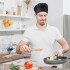 Gorro Chef Cocinero Sombrero Uniforme Unisex Cofia Cocina Variante Color Negro