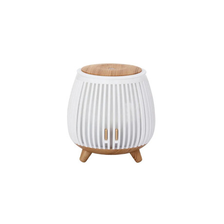 Difusor vaporizador de aceites con tapa de madera - 9x12cm Blanco