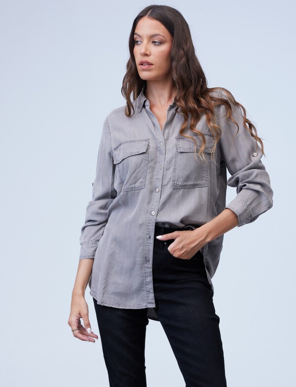 Camisa Tencel GRIS