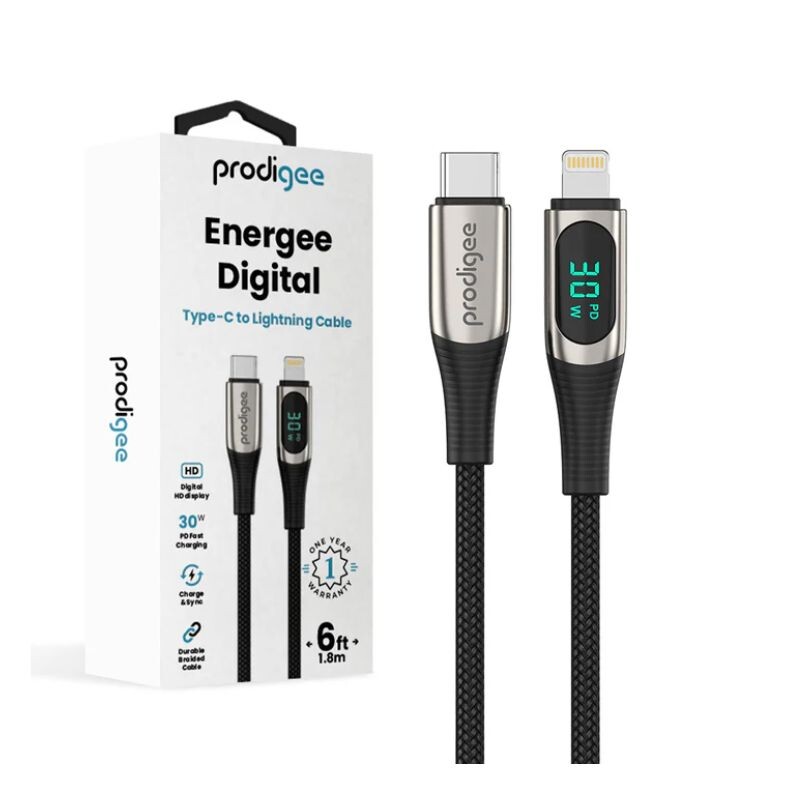 Cable Prodigee Energee Type-C a Lightning Digital 1.8m Cable Prodigee Energee Type-C a Lightning Digital 1.8m