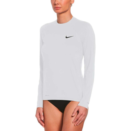 Remera Long Sleeve Hydroguard de Niña Blanco