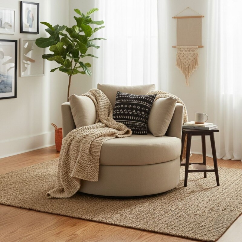 TUMBONA GIRATORIA LUZ - BEIGE 402249 (CD) Unica