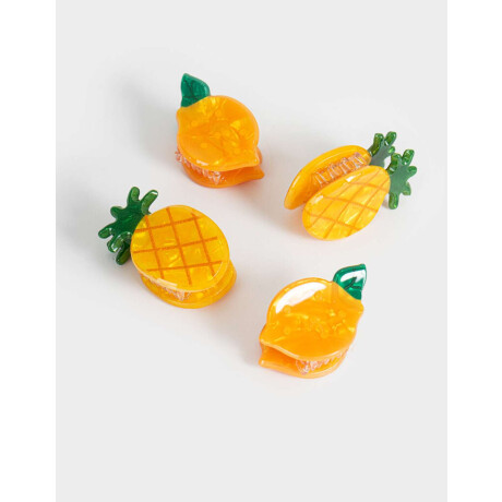 Set De Broches Amarillo Medio
