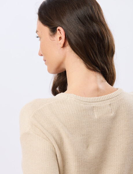 BUZO LISO TEJIDO Beige