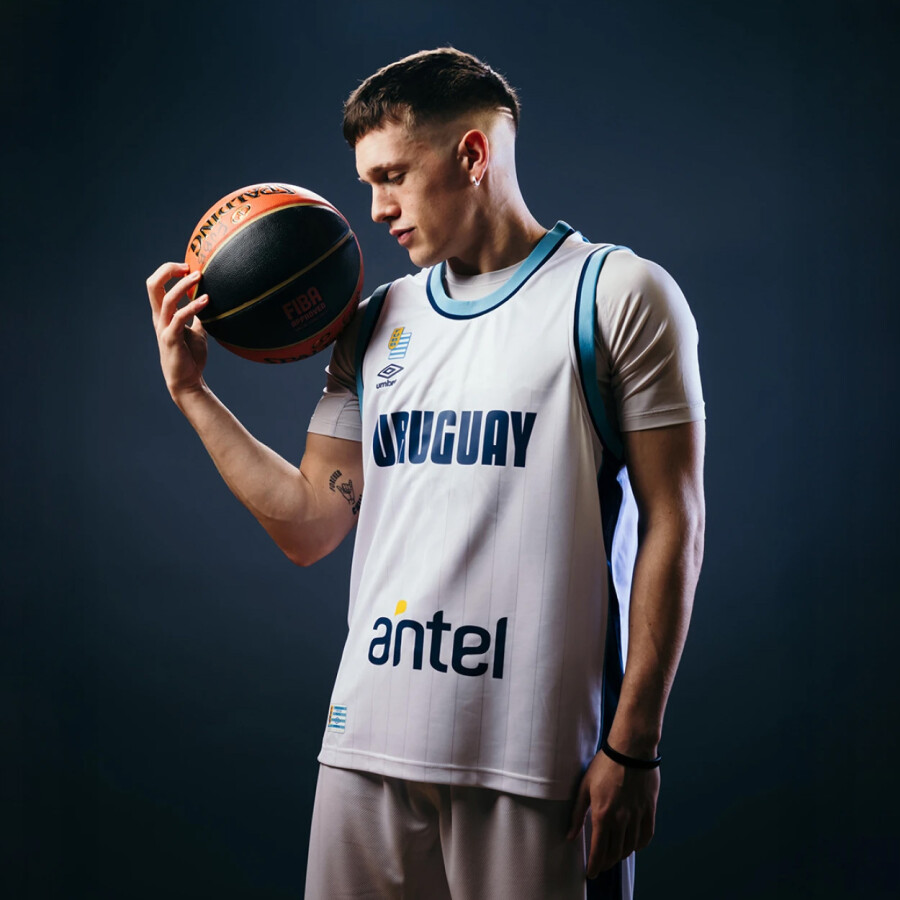 Camiseta de Hombre Umbro Basket Uruguay Alternativo Blanco