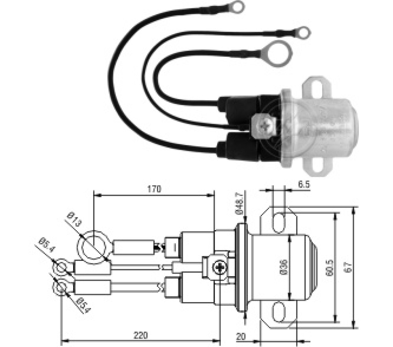 AUTOMATICO DE ARRANQUE - AUXILIAR 12V D.REMY 39MT ZM 