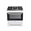 Cocina A Gas James 5 Hornallas Blanca Con Mesada De Vidrio Negra C 695 V Cocina A Gas James 5 Hornallas Blanca Con Mesada De Vidrio Negra C 695 V