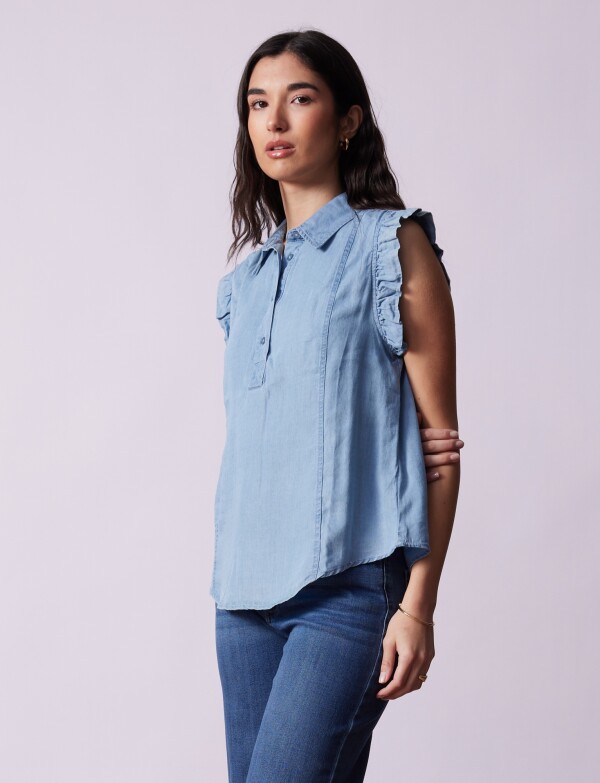 Blusa Lyocell JEAN CLARO
