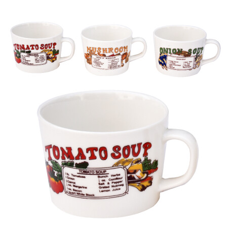 Taza De Cerámica Para Sopa 400 Ml - 9.5x7mc Taza De Cerámica Para Sopa 400 Ml - 9.5x7mc